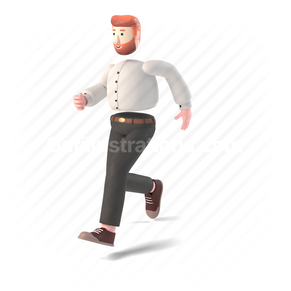 3d, people, person, character, running, run, hurry, man